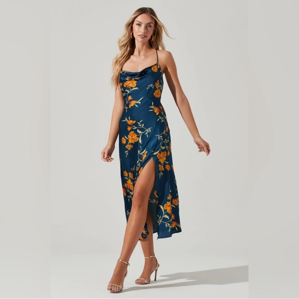 ASTR The Label Gaia Floral Midi Dress in  Floral